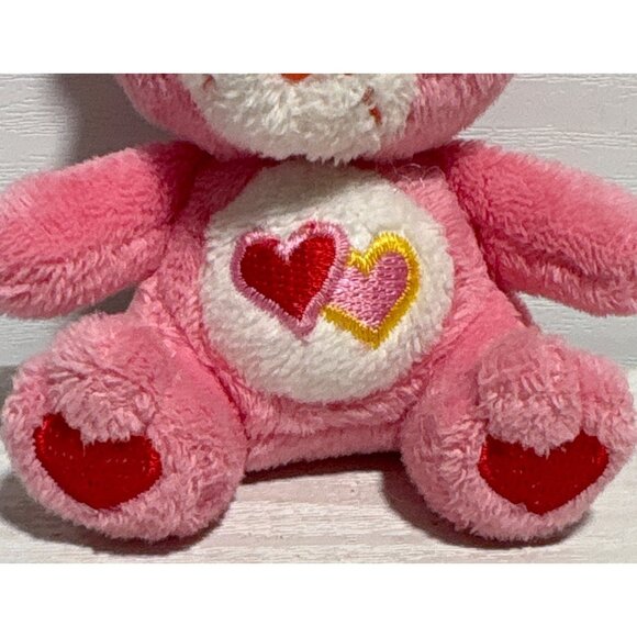 Care Bears Micro Mini 2009 Love-a-Lot Plush Pink Teddy Bear 3" - Picture 3 of 7